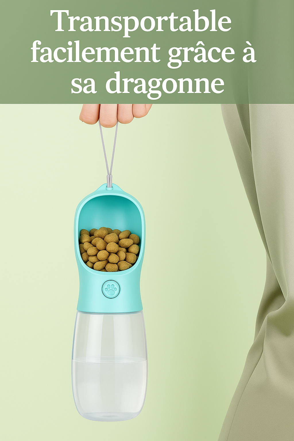 Gourde Premium 2-en-1 Anti-Stress pour Chiens & Chats – Hydratation & Repas Instantanés