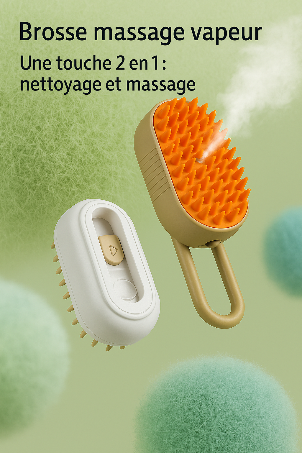 Brosse Chauffante Anti-Stress pour Chiens – Massage Relaxant & Réduction de l’Anxiété