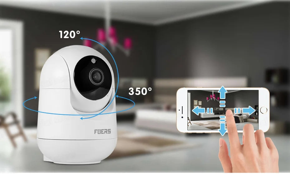 Caméra de Surveillance Intelligente 4K – 8MP UHD avec Suivi Automatique, Vision Nocturne & Effet Anti-Stress