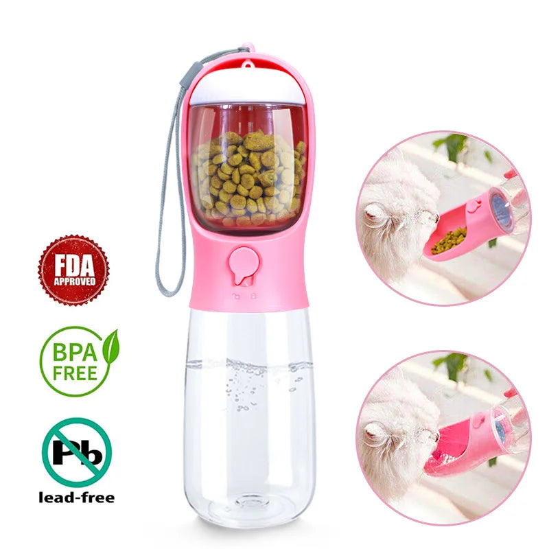 Gourde Premium 2-en-1 Anti-Stress pour Chiens & Chats – Hydratation & Repas Instantanés