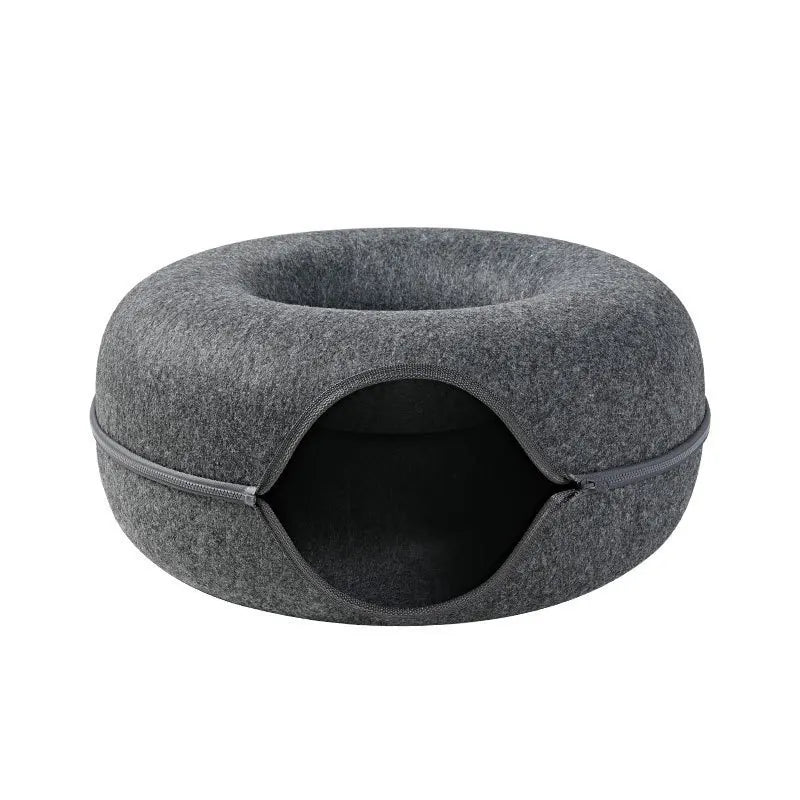 Cocon Douillet 2-en-1 pour Chat – Nid Confort et Cachette Ludique