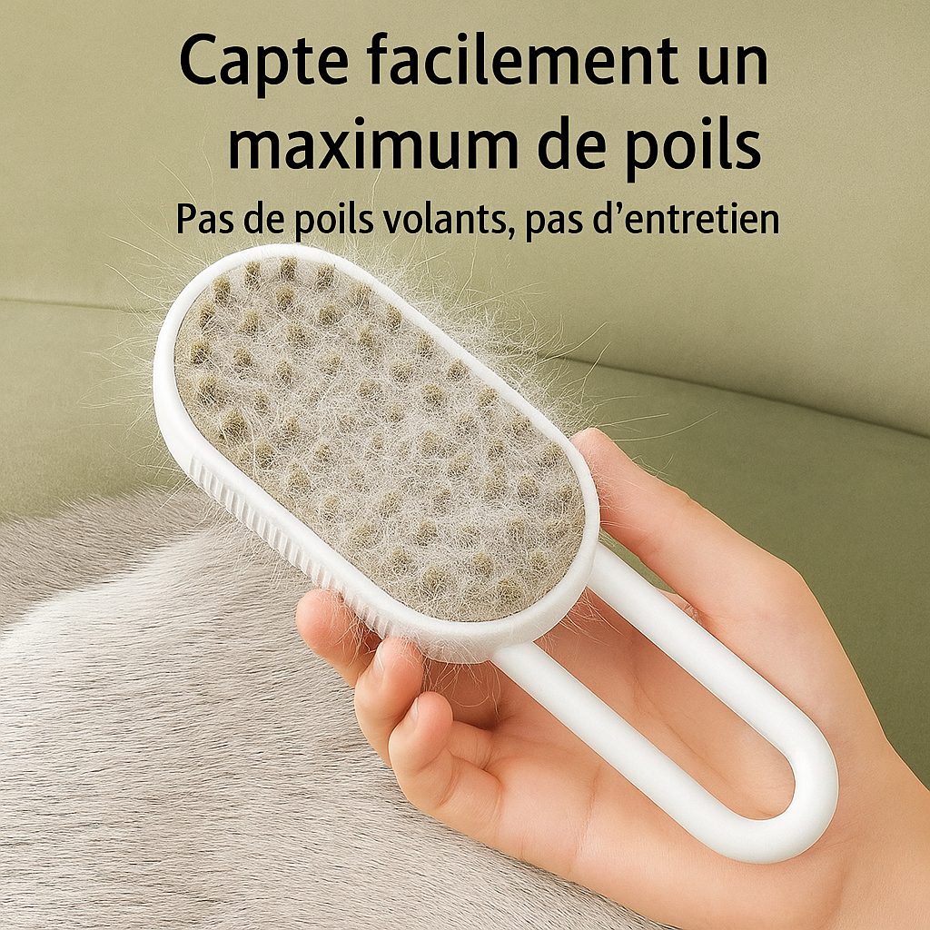 Brosse Chauffante Anti-Stress pour Chiens – Massage Relaxant & Réduction de l’Anxiété