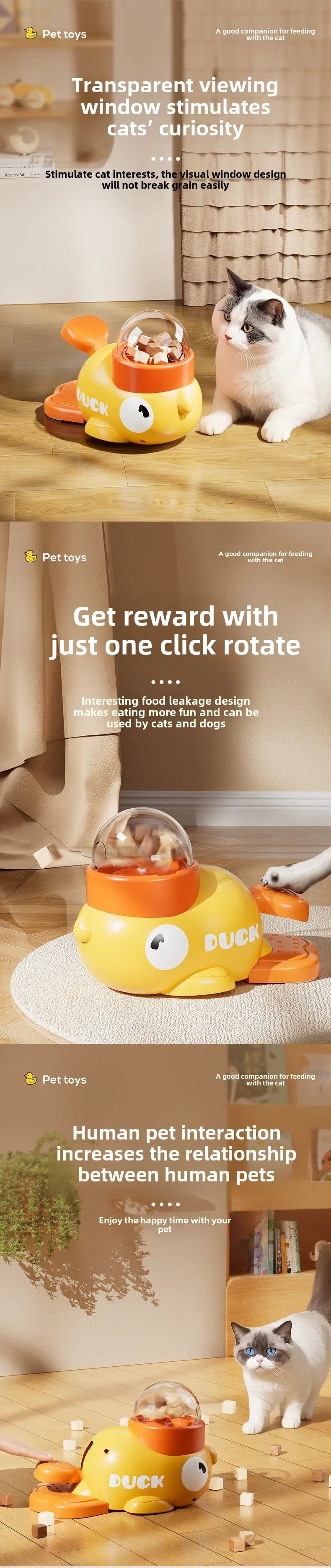 Distributeur Anti-Stress Interactif pour Chien et Chat – Jeu Intelligent + Récompense Gourmande