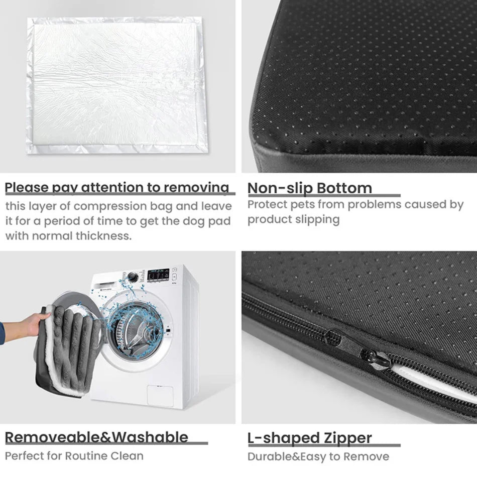 Coussin Orthopédique Ultra-Doux pour Chien – Anti-Stress, Moelleux et Lavable