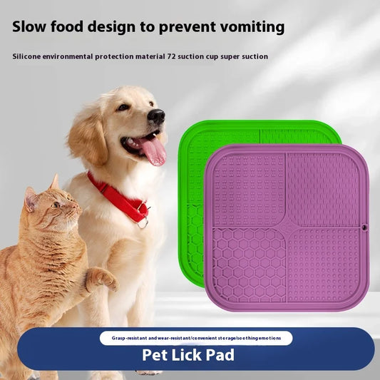 Tapis de Léchage Anti-Stress pour Chiens & Chats – Ventouses Ultra-Fixantes