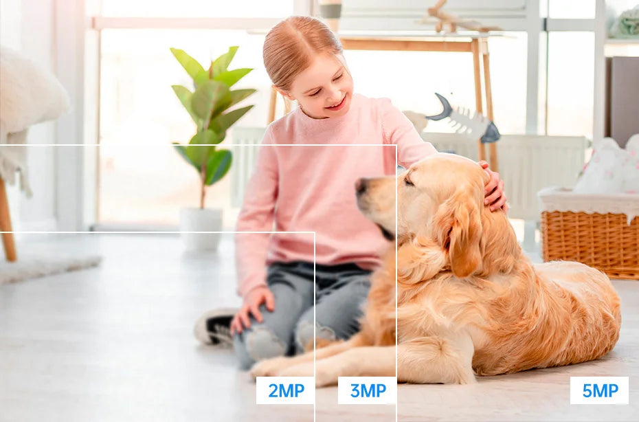 Caméra de Surveillance Intelligente 4K – 8MP UHD avec Suivi Automatique, Vision Nocturne & Effet Anti-Stress