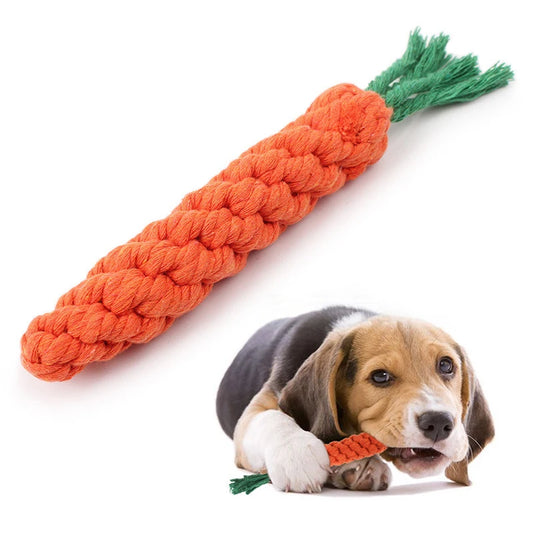 Jouet Carotte en Corde pour Chien – Anti-Stress, Résistant et Naturel